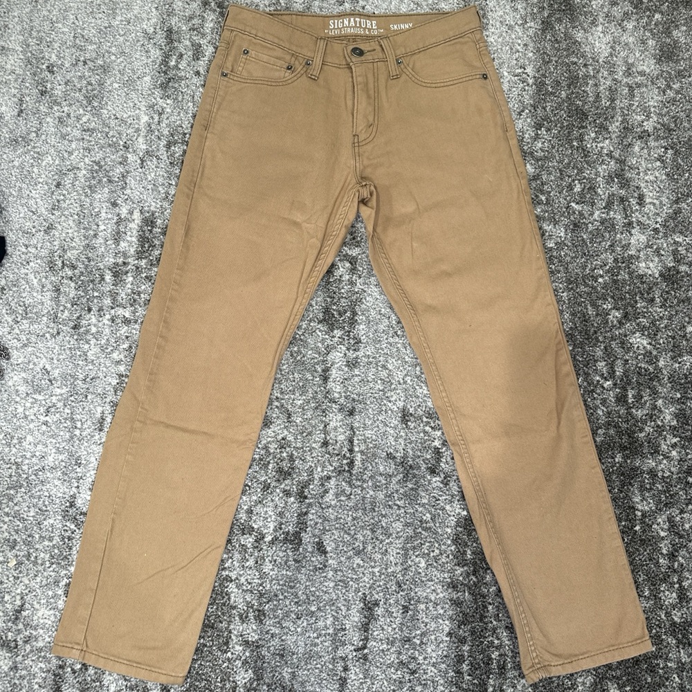 LEVIS 29x30 MENS SKINNY KHAKIS